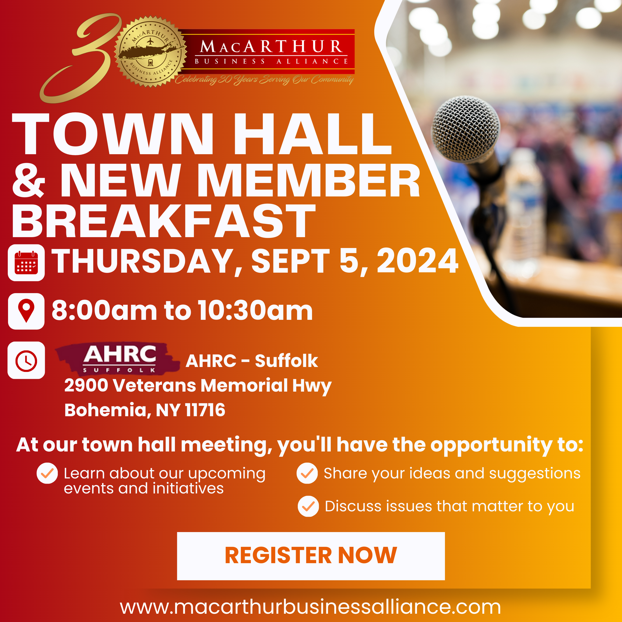 Town Hall and New Member Breakfast